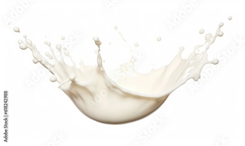 Isolated Milk Splash