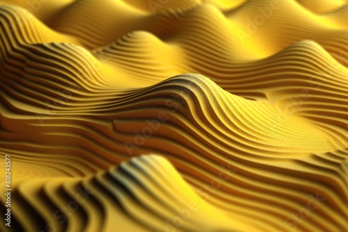 photo of an horizontal artificial yellow topography