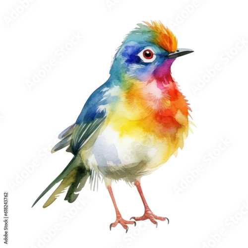 lilac roller watercolor isolated on transparent background cutout © Papugrat