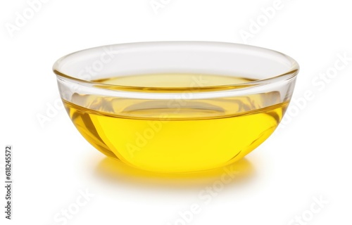 Sunflower Oil in Transparent Glass Bowl