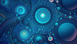 abstract background with  colorful  circles , generative AI