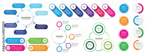 Diagram modern infographic art color design