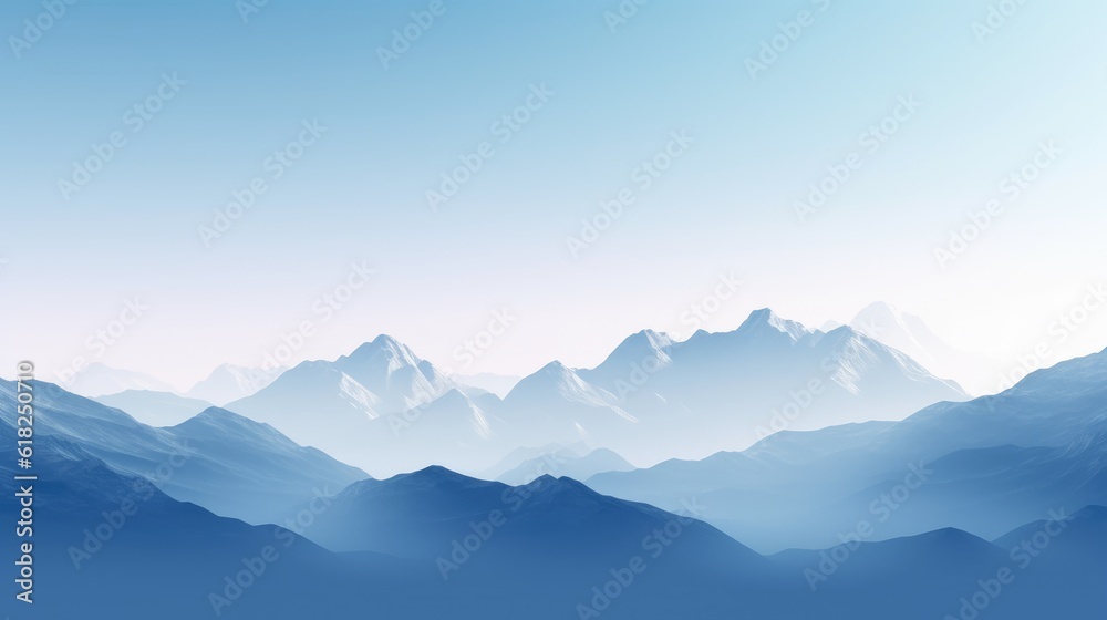 Minimalistic Silhouette Mountains Backdrop Minimalistic Silhouette Mountains Backdrop