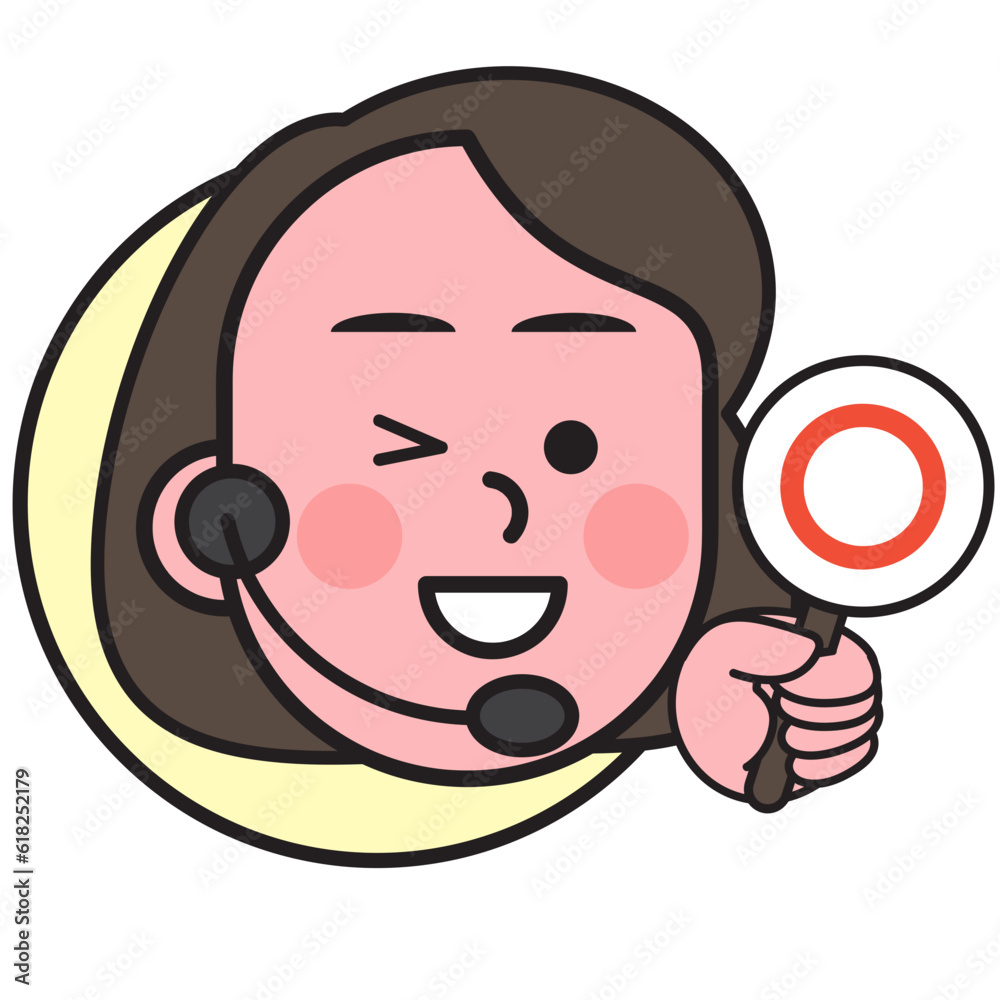 Fototapeta premium Emoji call center services