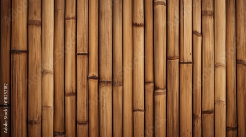 Brown Tone Bamboo Plank Fence Texture Background