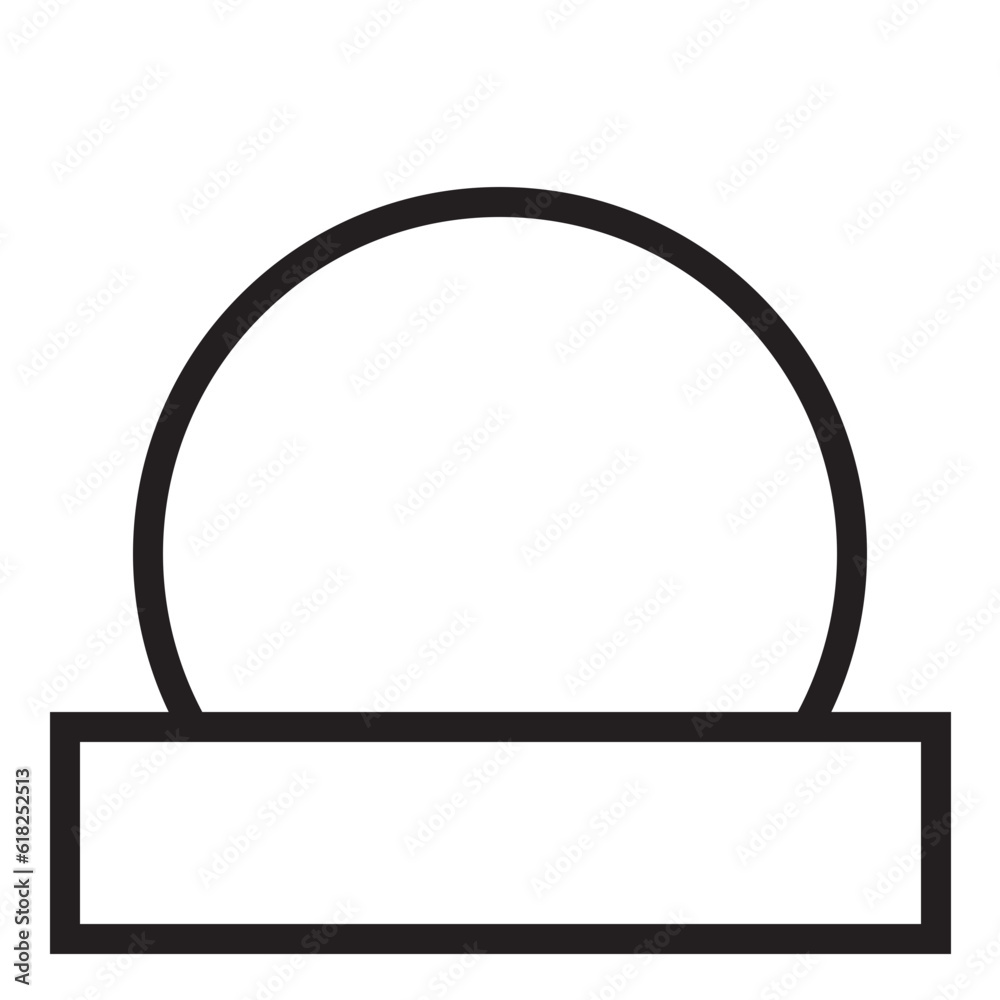 Frame line logo element Frame line logo element