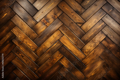 Rustic Pine: Rustic pine wood arranged in a charming parquet layout, types of parquet background, textures Generative AI