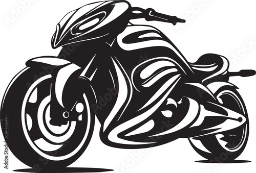 motorcycle on a white background vector