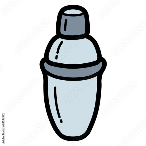 shaker filled outline icon style