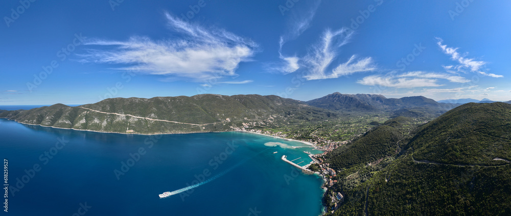 Naklejka premium Vasiliki resort on the island of Lefkada in Greece