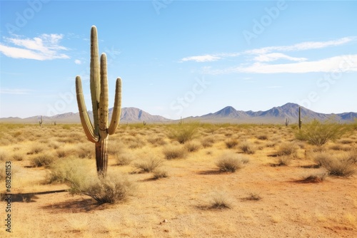 desert with saguaro cactus