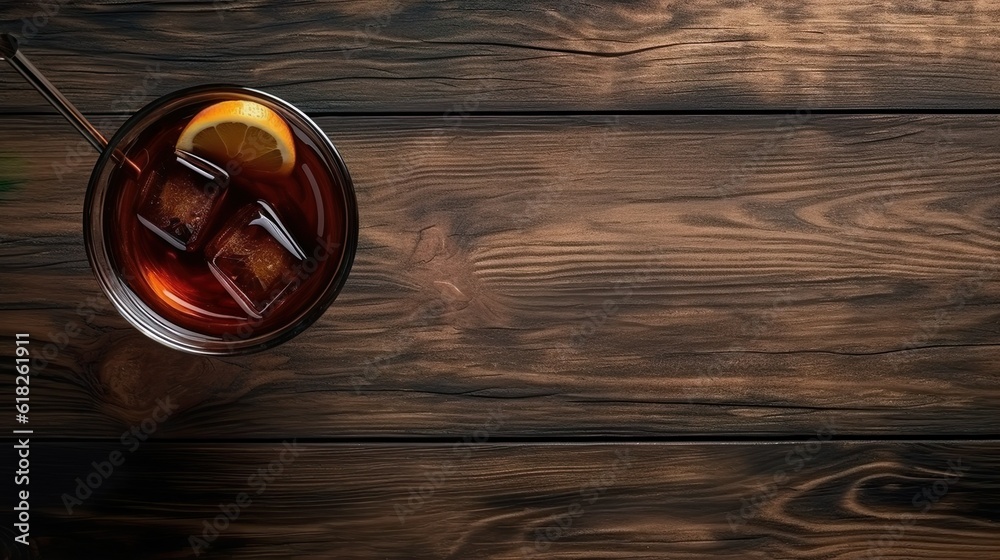 Fondo de un coctel con espacio para publicidad. Generado por IA. Fondo de un coctel con espacio para publicidad. Generado por IA.