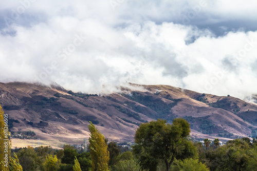 landscape with clouds at Mission Peak  Mountain 