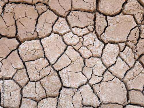 Dry cracked earth texture as concept of global climate warming or extreme weather condition