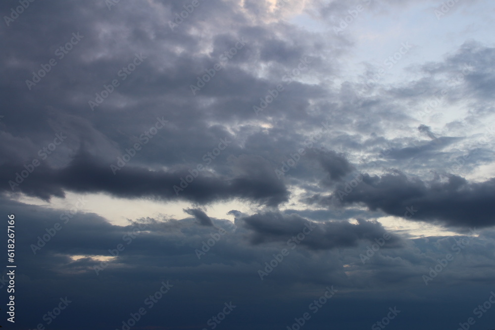A cloudy sky with clouds