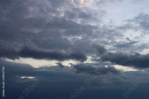 A cloudy sky with clouds