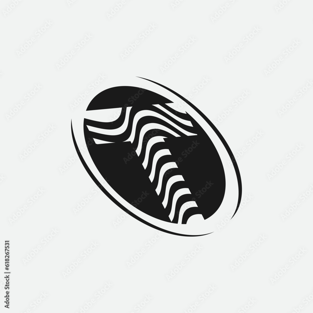 T Letter Water wave Logo Template vector illustration design.