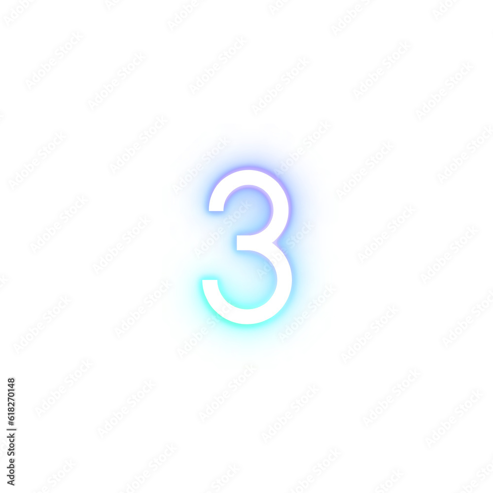 three number alphabet font gradient neon light three number alphabet font gradient neon light