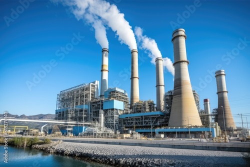 Industrial power plants AI Generated