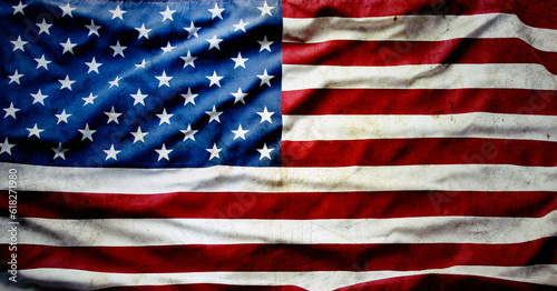 Grunge American flag