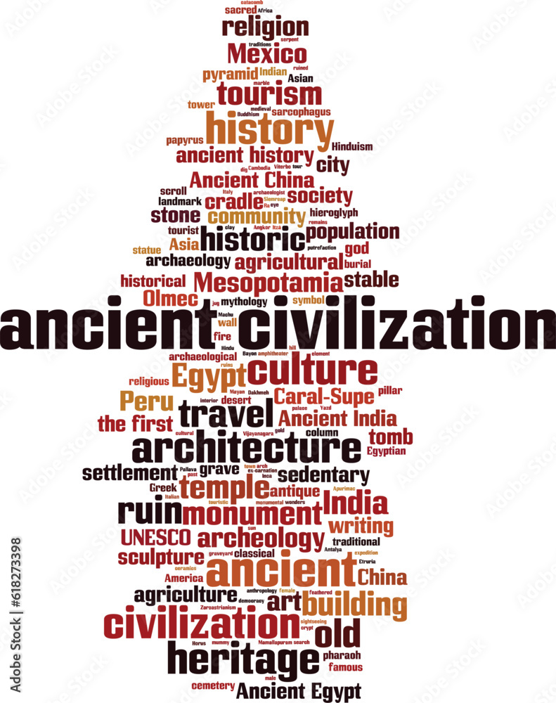 Ancient civilization word cloud Ancient civilization word cloud