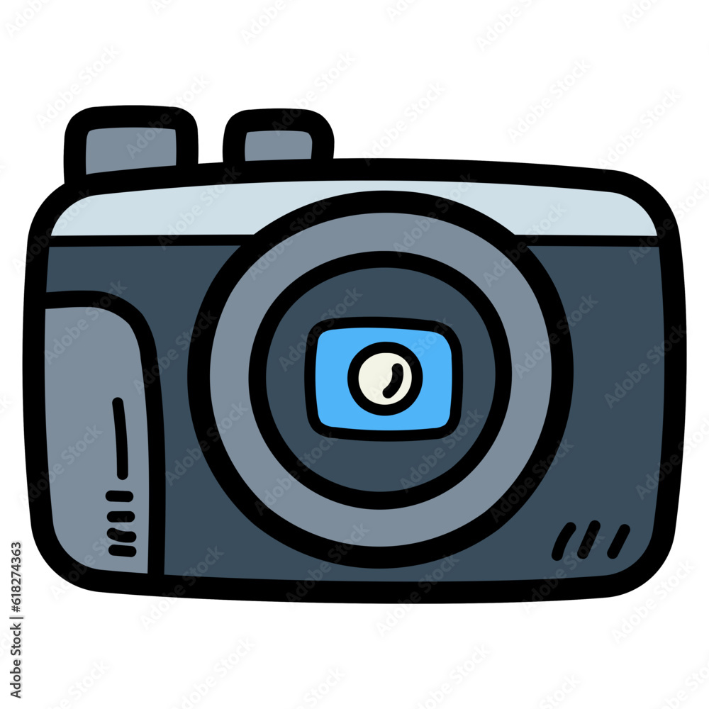 camera filled outline icon style camera filled outline icon style