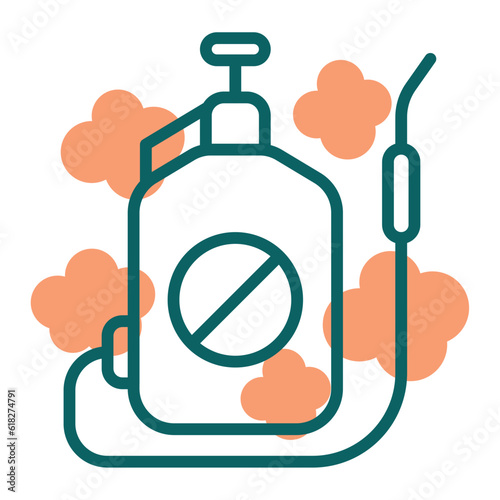 Isolated colored pesticide spray can garden icon Vector illustration