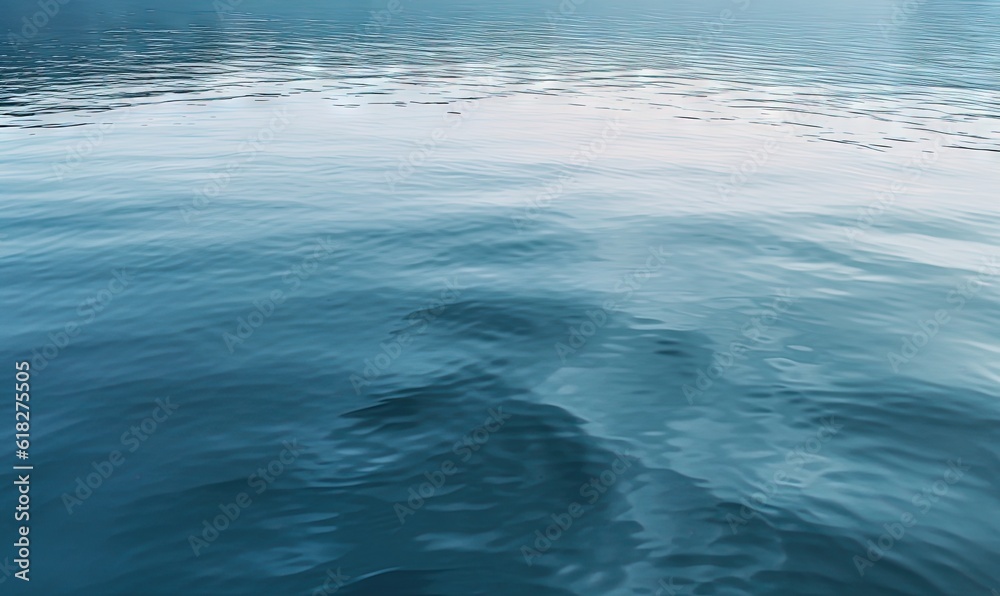 Fototapeta premium a body of water with a boat in the distance with a sky background and a line of buildings in the distance with a few clouds in the distance. generative ai