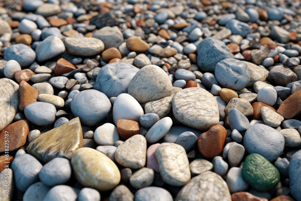Texture of Gravel Stones. Generative Ai, Ai. Texture of Gravel Stones. Generative Ai, Ai.
