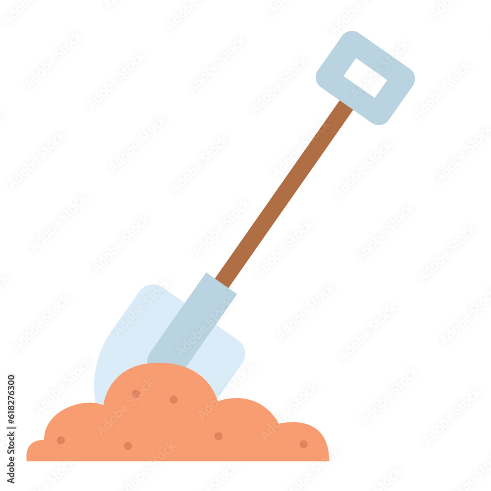 Isolated shovel and soil garden icon Vector illustration Isolated shovel and soil garden icon Vector illustration