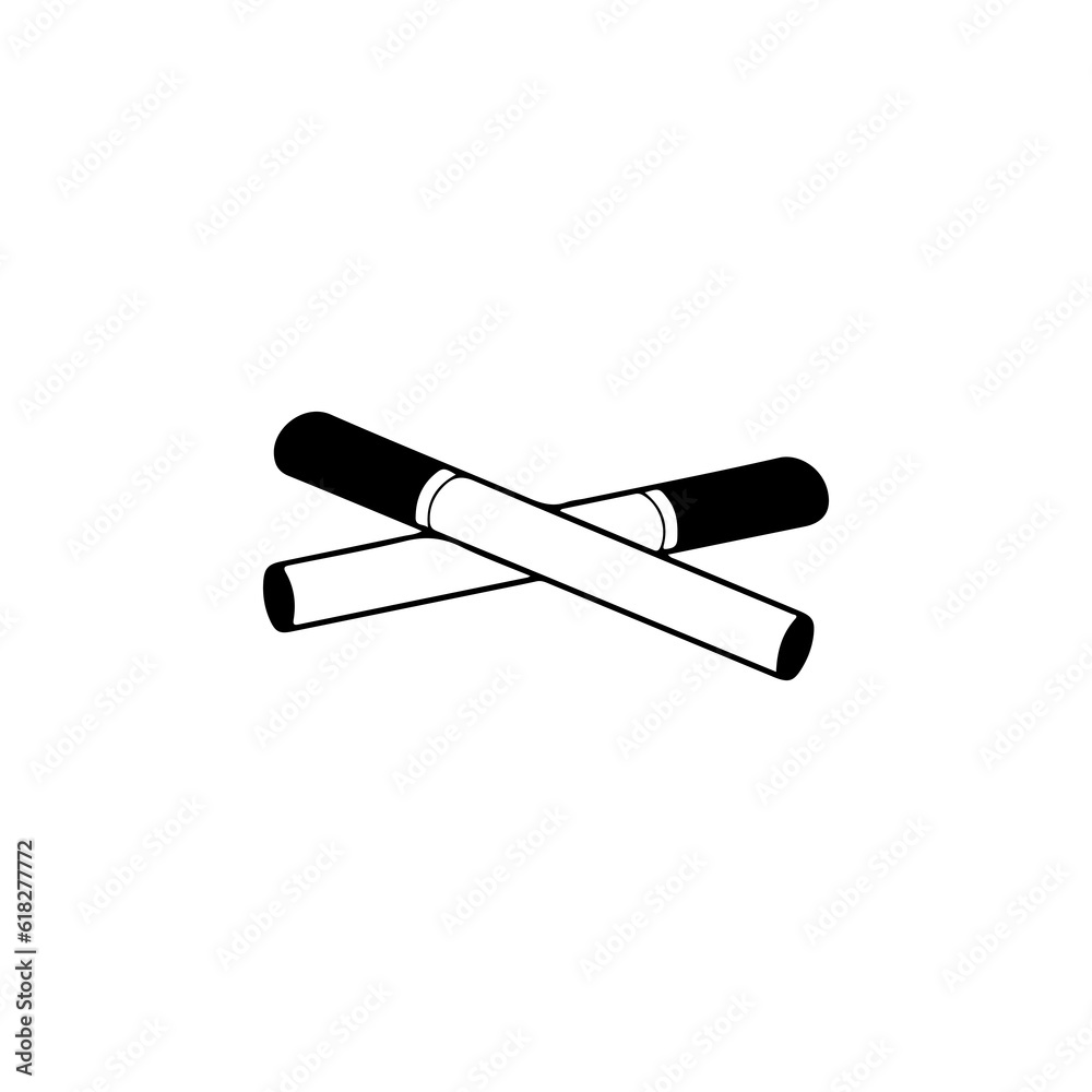 vector illustration of two cigarettes vector illustration of two cigarettes