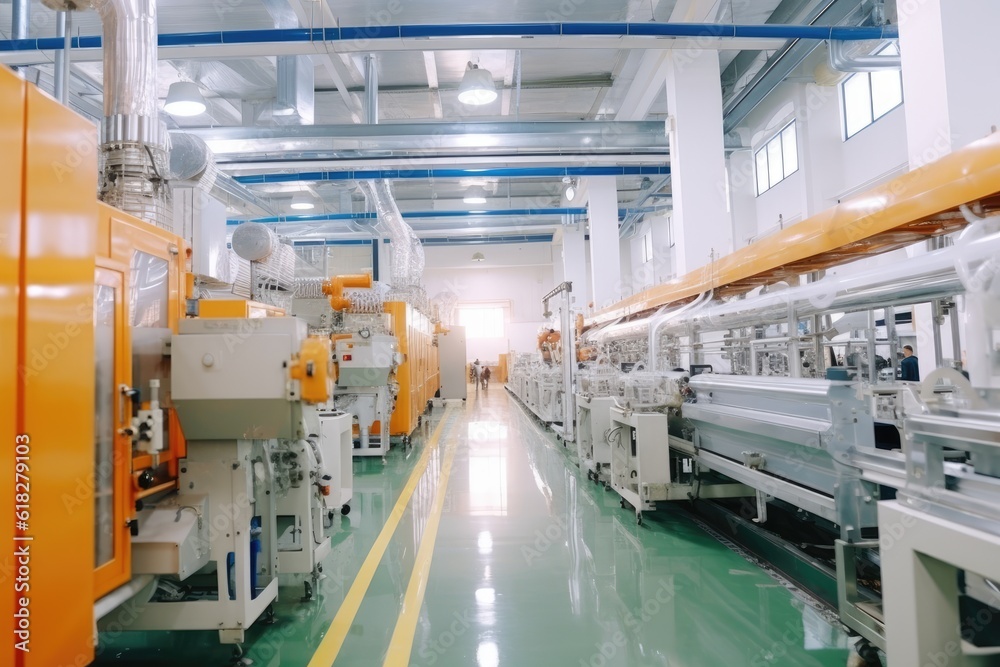inside factory show Production Line AI Generated inside factory show Production Line AI Generated