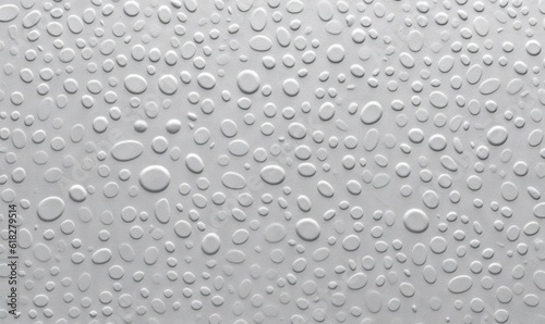 Wallpaper Mural  a close up of a white surface with many circles and dots on it, as well as water droplets on the surface of the surface.  generative ai Torontodigital.ca
