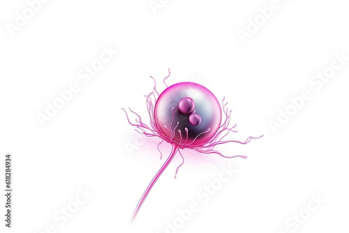 ivf concept. ovule isolated on white background. Generated by AI. photo