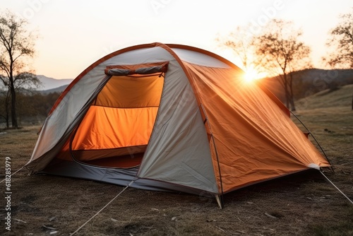 luxury retail camping tent mind training glamping AI Generated © NikahGeh