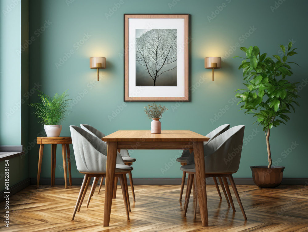 Mock Up poster frame in modern Interior Background , Mockups Design 3D, High-quality Mockups, Generative Ai Mock Up poster frame in modern Interior Background , Mockups Design 3D, High-quality Mockups, Generative Ai