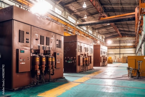 Manufacturer Power Plant High Voltage Turbine AI Generated