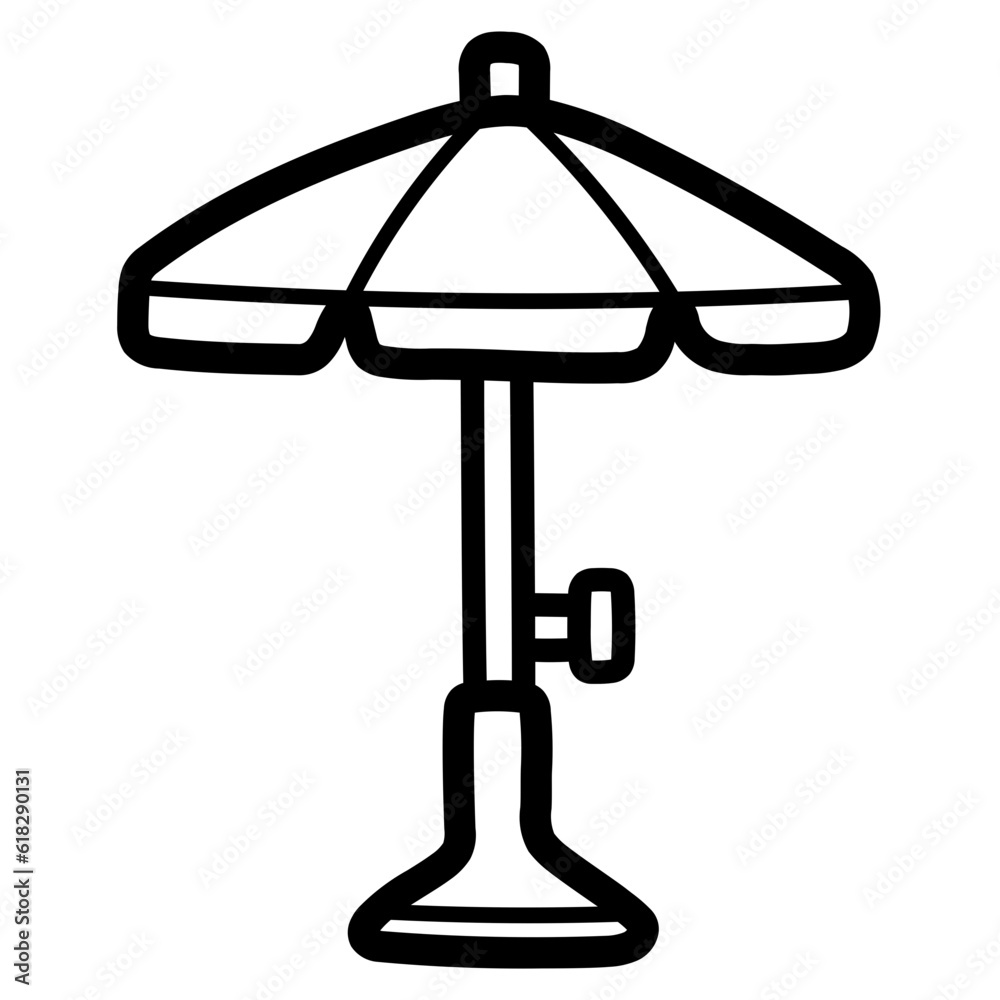 umbrella line icon style umbrella line icon style