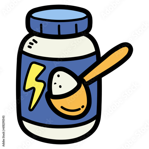 supplements filled outline icon style