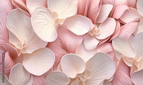  a close up of a bunch of flowers with pink petals. generative ai