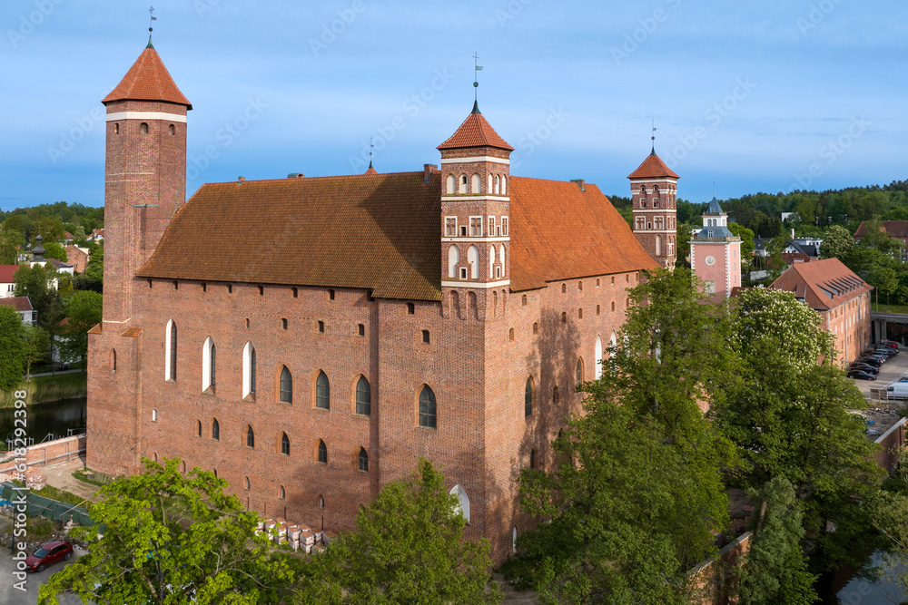Old gothic castle in Lidzbark Warminski, Poland, Europe
