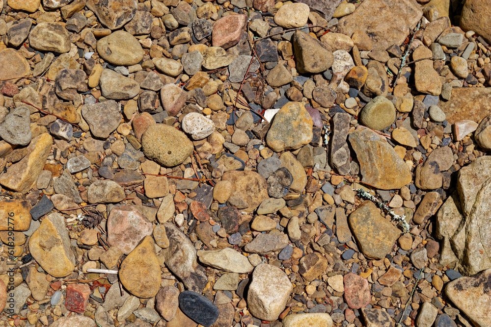 River rocks and stones closeup River rocks and stones closeup
