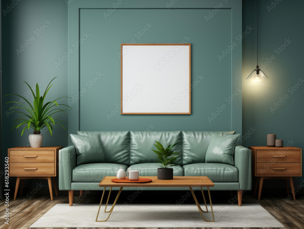 Mock up poster frame in modern Interior Background , Mockups Design 3D, High-quality Mockups, Generative Ai Mock up poster frame in modern Interior Background , Mockups Design 3D, High-quality Mockups, Generative Ai