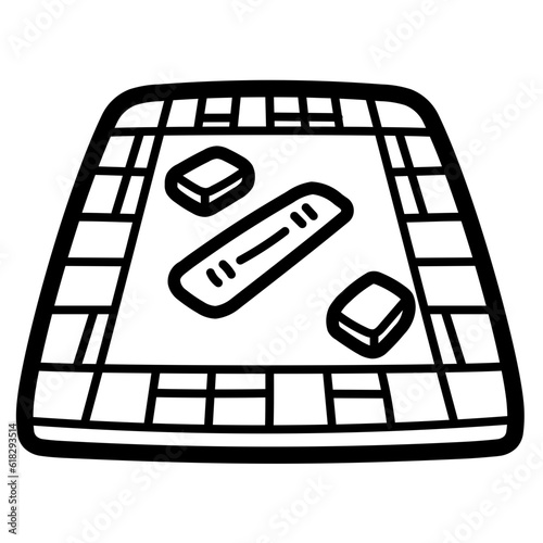 Monopoly line icon style