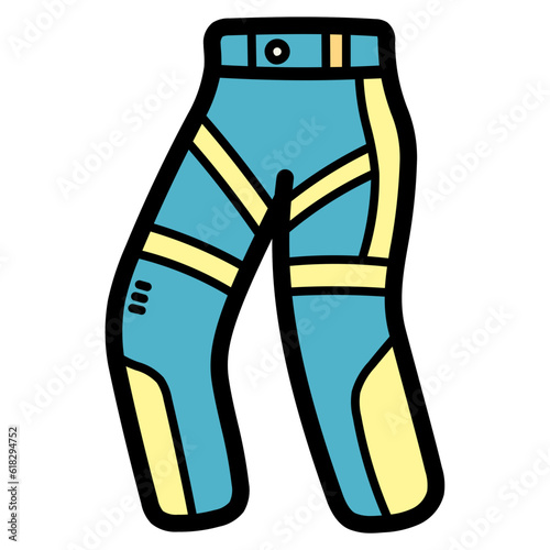 pant filled outline icon style