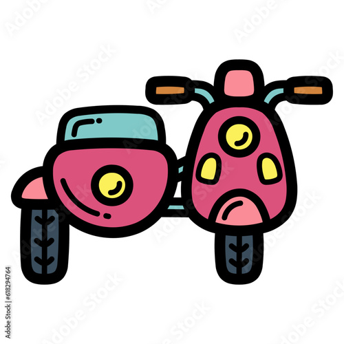 sidecar filled outline icon style