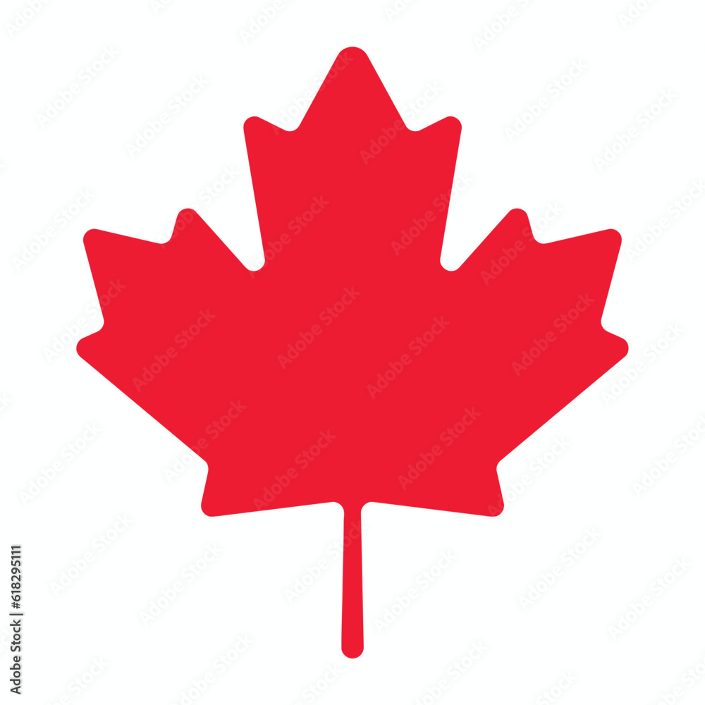Maple leaf icon. Canadian symbol. Canada flag. Canada. Vector illustration. stock illustration stock illustration Maple leaf icon. Canadian symbol. Canada flag. Canada. Vector illustration. stock illustration stock illustration
