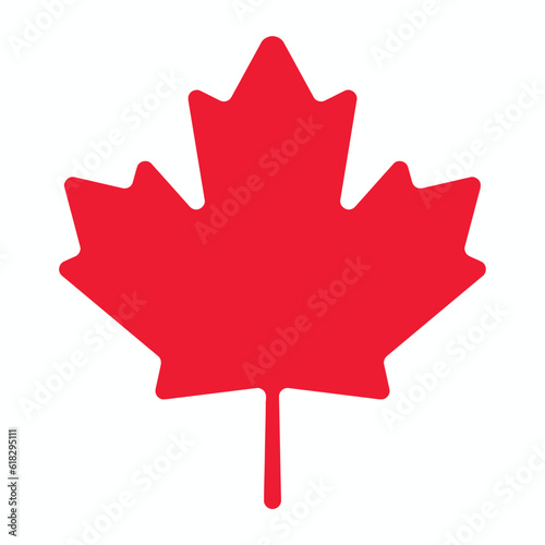 Maple leaf icon. Canadian symbol. Canada flag. Canada. Vector illustration. stock illustration stock illustration