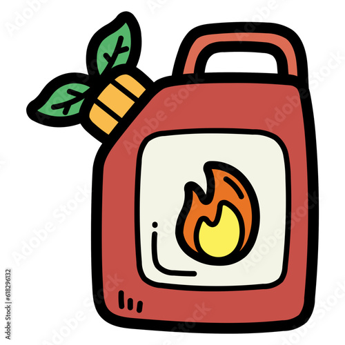 biofuel filled outline icon style