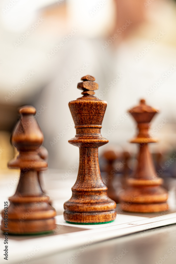 Chess game.
Chess pieces on the board.
Chess game.
Chess pieces on the board.